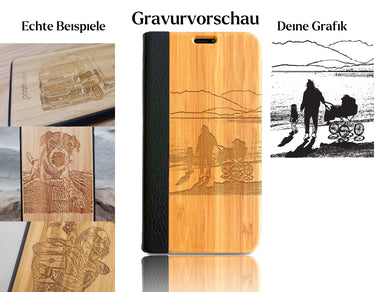 INDIVIDUELL iPhone 15 Pro Max Bambus-Kunststoff